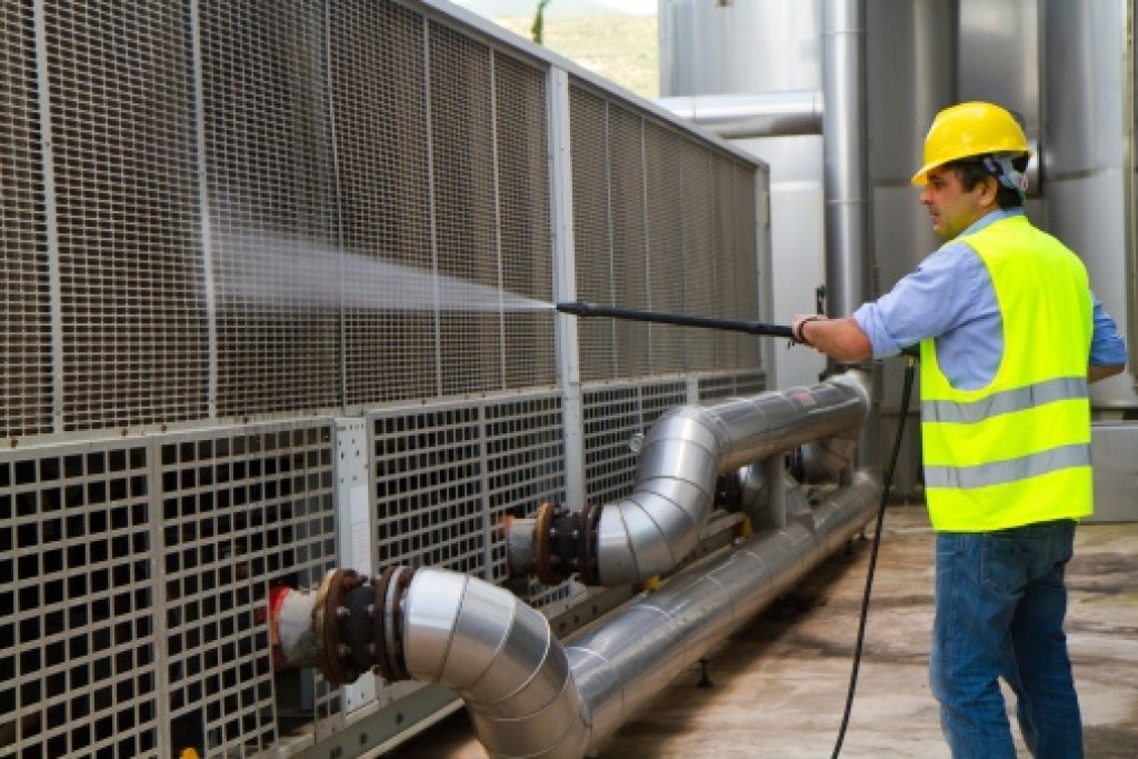 Pressure washing industrial commercial in Temple Texas